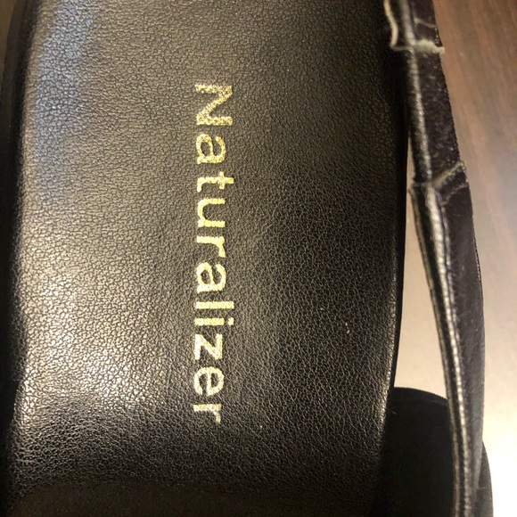 Naturalized Black Leather Sandals. Size 7.5M - Picture 3 of 5